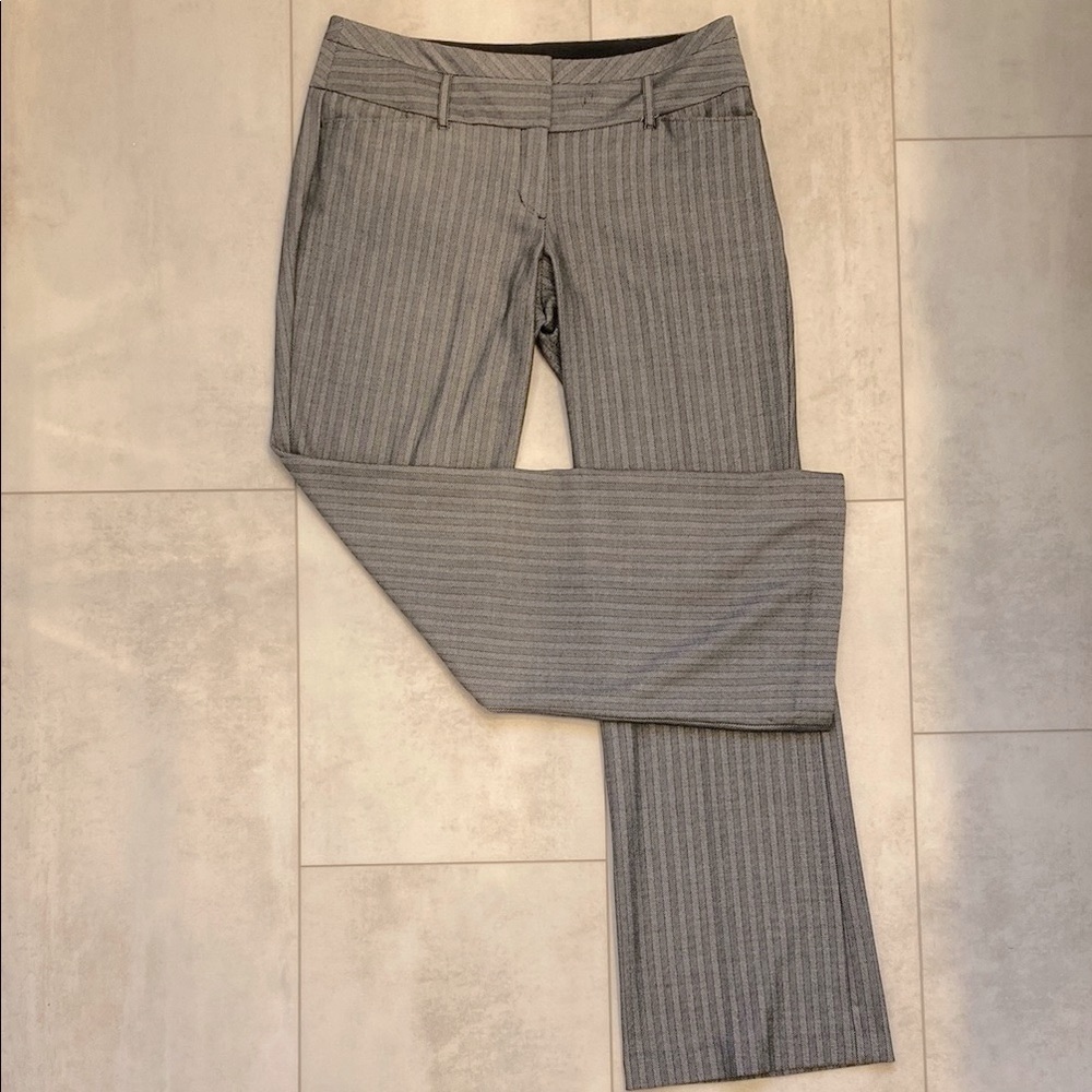 Express Gray Pinstripe Dress Pants